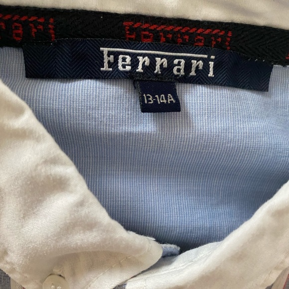 Boys Ferrari button down long sleeve shirt - Picture 5 of 7